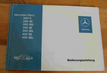 Bedienungsanleitung Mercedes-Benz W116