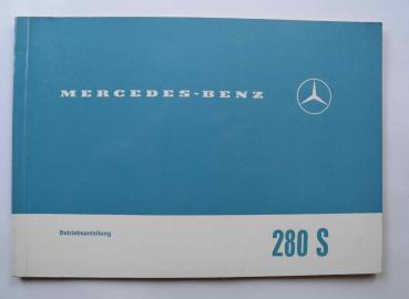 1085842496 Betriebsanleitung für Mercedes-Benz W108 280S  Original, kein Nachdruck