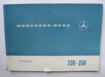 1145840096 Betriebsanleitung Mercedes-Benz W114 230 und 250