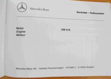 Bildkatalog Mercedes-Benz Motor OM616