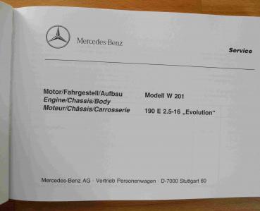 Bildkatalog Mercedes W201 190E 2.5-16 Evolution