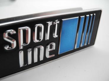 Sportline emblem for attachment to the radiator grille