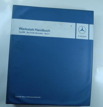 Neuwertiges Werkstatthandbuch Mercedes-Benz Typ 600 W100 Band 1