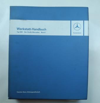 Werkstatthandbuch Mercedes-Benz Typ 600 W100 Band 1
