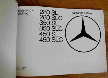 Preview: Bedienungsanleitung Mercedes-Benz R107 C107