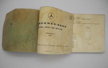 Preview: Bildkatalog W110 Typ 190c-190Dc-200-200D-230 1965