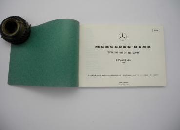 Preview: Bildkatalog W115 Typ 200-200D-220-220D 1969