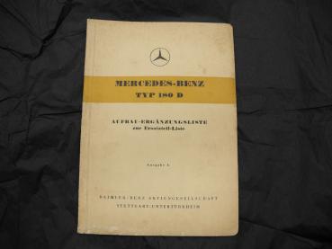 Aufbau-Ergänzungs-Liste Ausgabe A Typ 180D
