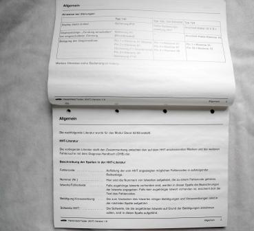 Preview: HHT Hand-Held Tester Manual W124 W129 W140 W201