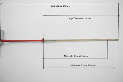 1080100172 Oil dipstick M108 M127 M129 M180