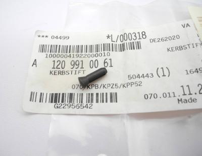 1209910061 Grooved pin for notched rod in guide tube