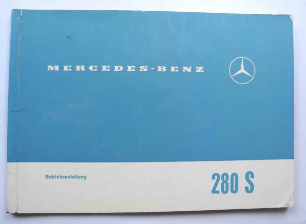 1085842496 Betriebsanleitung Mercedes-Benz W108 280S