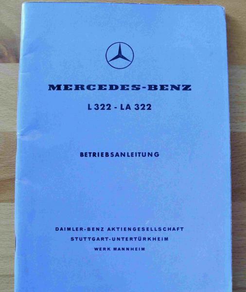 Betriebsanleitung Mercedes-Benz L322 LA322