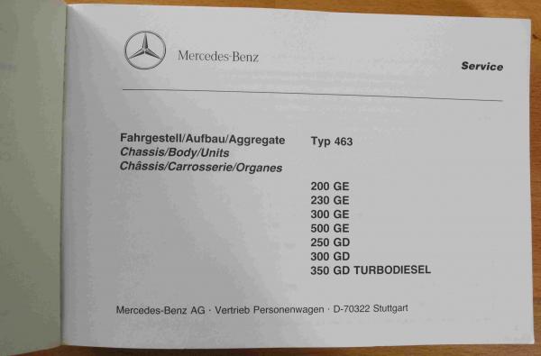 Bildkatalog Mercedes W463 G-Modell