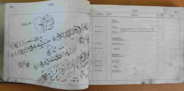 Ersatzteilkatalog Ersatzteilliste Bildkatalog Mercedes-Benz Ponton W121 190D