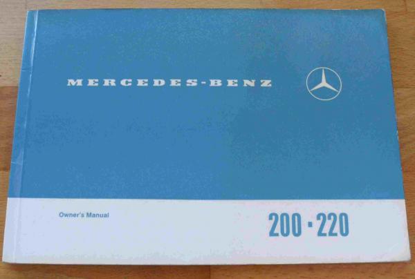Betriebsanleitung Mercedes W115 200 und 220 Englisch