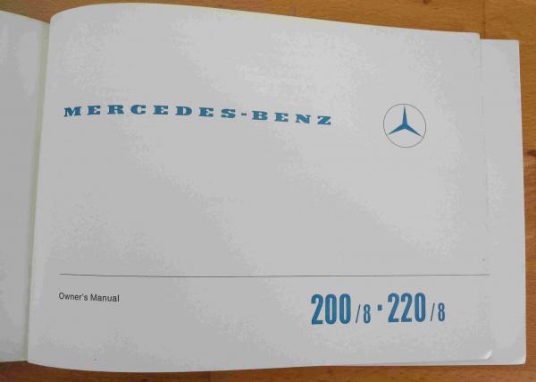 Betriebsanleitung Mercedes W115 200 und 220 Englisch