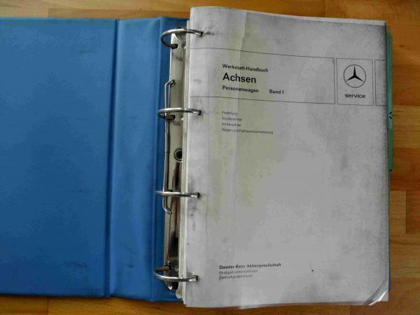 Werkstatthandbuch Mercedes Benz Achsen, Band 1 W107, W114, W115, W116