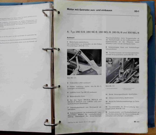 Werkstatthandbuch Mercedes-Benz PKW-Typen ab 1968 Band 1