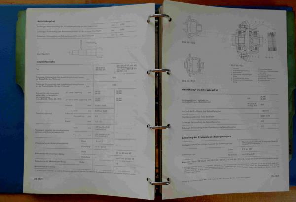 Werkstatthandbuch PKW-Typen ab 1968 W108 W109 W111 W113