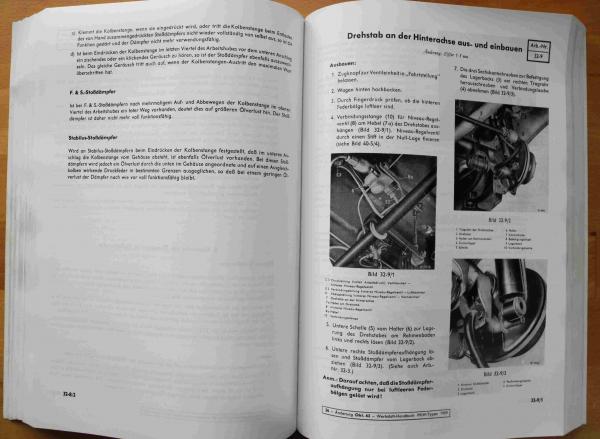 Werkstatt-Handbuch Mercedes-Benz, Wartung Einstellung und Montage PKW-Typen ab August 1959
