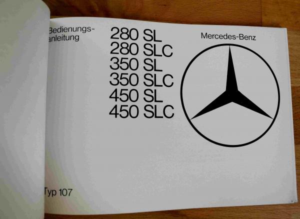 Bedienungsanleitung Mercedes-Benz R107 C107