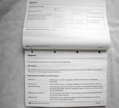 HHT Hand-Held Tester Manual W124 W129 W140 W201