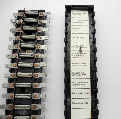 Sicherungskasten 12fach Bakelit